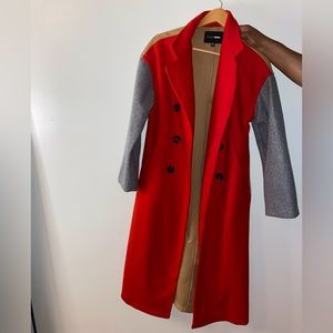 Color block coat
